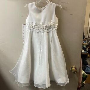 Bonnie Jean size 6X special occasion white dress
